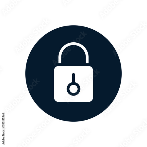 Lock. Concept of personal data protection, blocking. Vector linear icon isolated on white background.