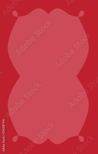 vector illustration of a red background with a frame, red christmas card
