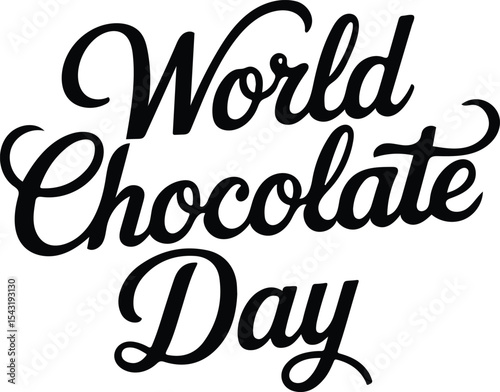 happy chocolate day vector