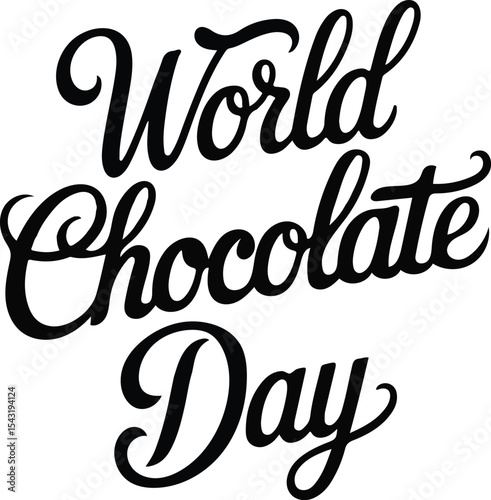 happy chocolate day vector