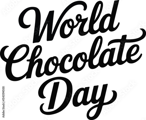 happy chocolate day vector