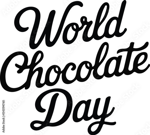 happy chocolate day vector