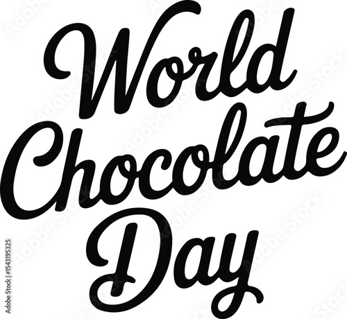 happy chocolate day vector