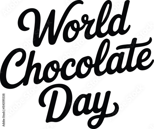 happy chocolate day vector