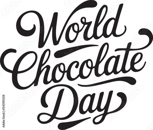 happy chocolate day vector