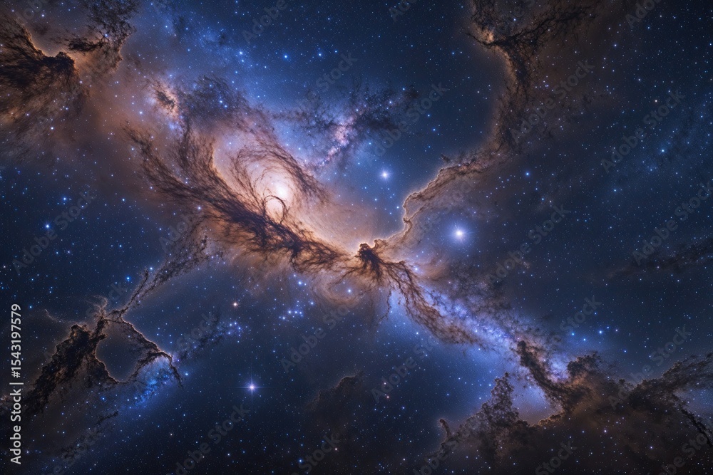 Fototapeta premium Breathtaking Nebula Space Background Featuring Galaxies and Stars in the Night Sky
