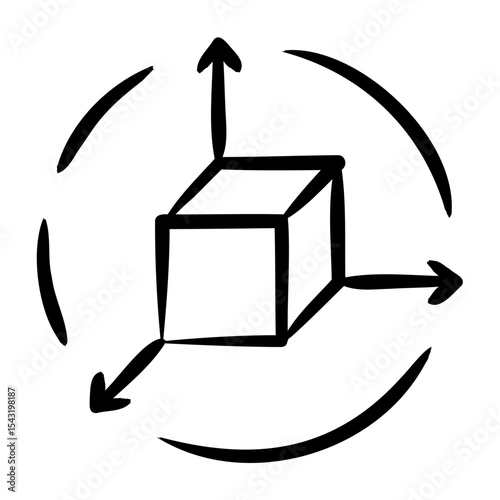 3D Space Icon