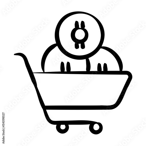 Crypto Shopping Icon