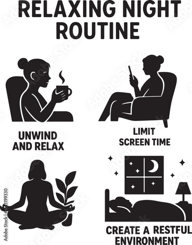 Relaxing Night Routine: Unwind, Limit Screen Time & Create a Peaceful Sleep Environment