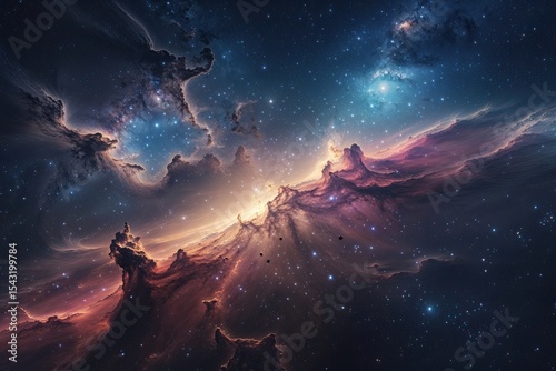 Wallpaper Mural Deep Space Adventure Exploring Shimmering Nebulae and Fantastic Night Sky Discoveries Torontodigital.ca