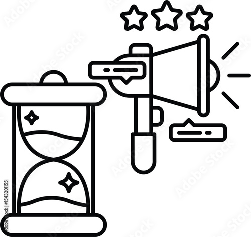 A clock with a microphone and a star on it