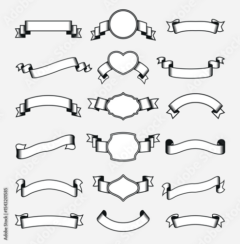 Ribbon monochrome set