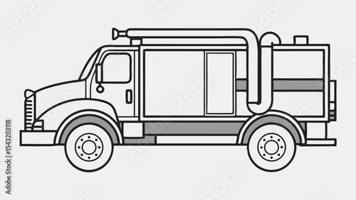 truck isolated on white background