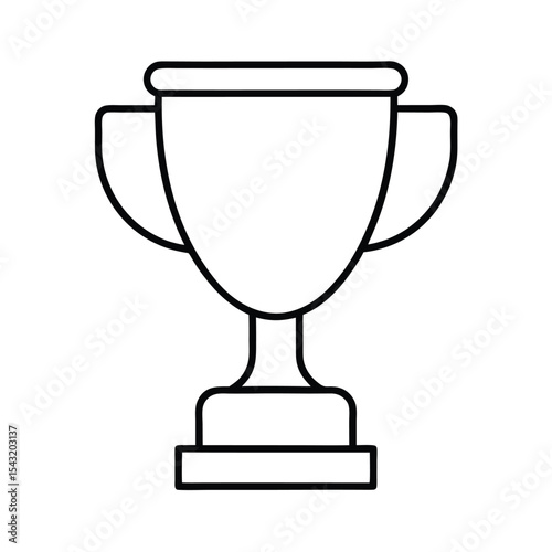 Single trophy outline 