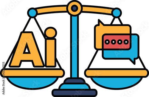 A scale with the letters AI on it