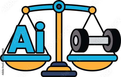 A scale with the letters AI on it