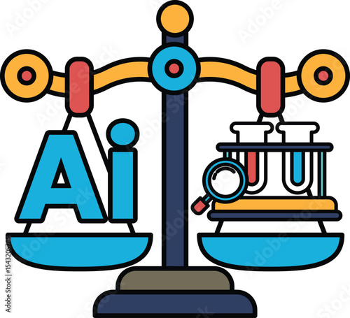 A scale with the letters AI on it