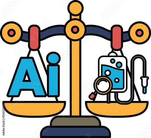 A scale with the letters AI on it