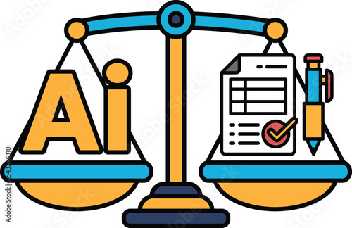 A scale with the letters AI on it
