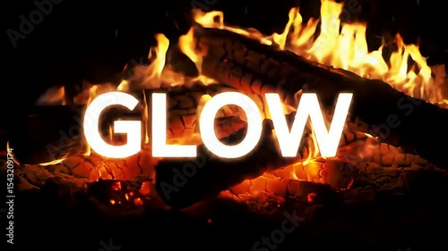 Burning wood with bright white 
