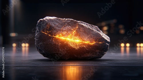 Glowing Stone: A Digital Art Piece