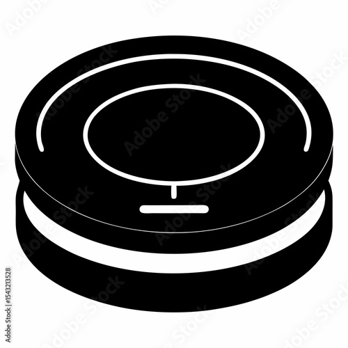 wireless charger silhouette vector black on white background