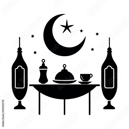 iftar table meal setup