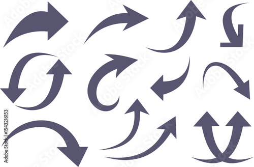 : Collection of Pink Hand-Drawn Arrows