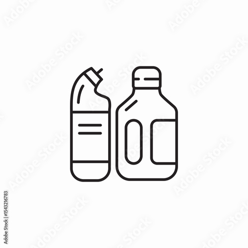 cleaning kit icon sign vector