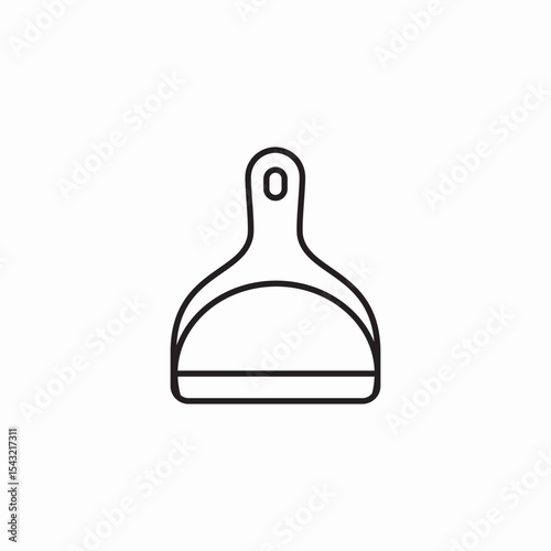 dust pan icon sign vector