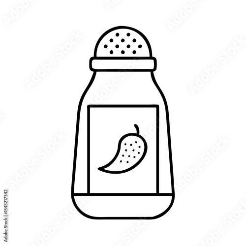 Pepper shaker icon 