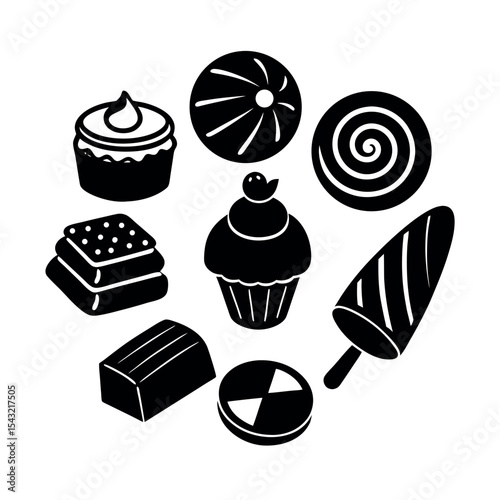 traditional sweets illustration
