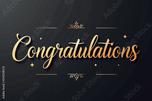 Minimalist 'Congratulations' Design