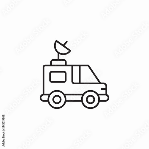 satellite vehicle icon sign vector