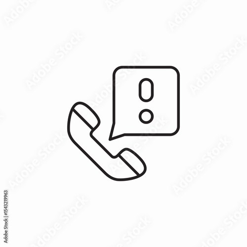 urgent call icon sign vector