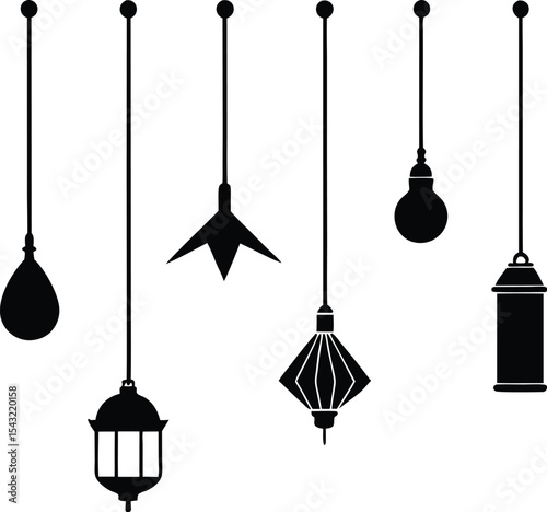 lights vector silhouette 