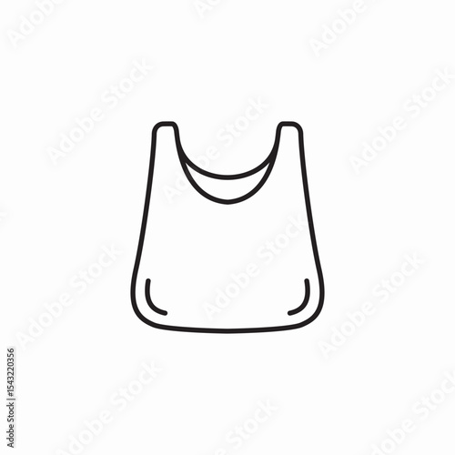 wide bag icon sign vector