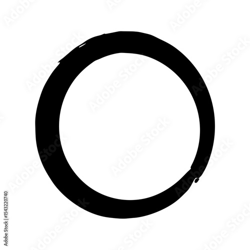 Enso, a symbol of Zen Buddhism, absolute enlightenment, strength, elegance and the universe