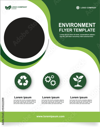 Modern vector banner set for eco-friendly business  Flyer design template
