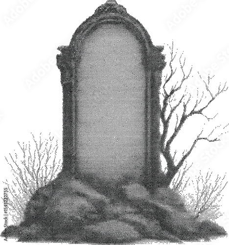 Ancient Monument's Tranquil Silhouette: An aged, weathered monument, a silent sentinel of history. The stoic structure, softened by the light, tells tales of time passed.