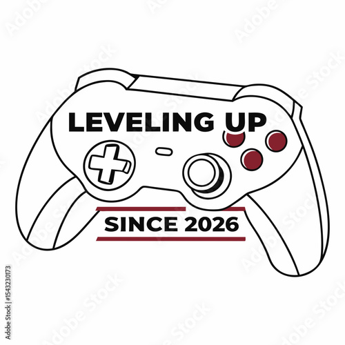 Leveling up gamer controller design element since 2026