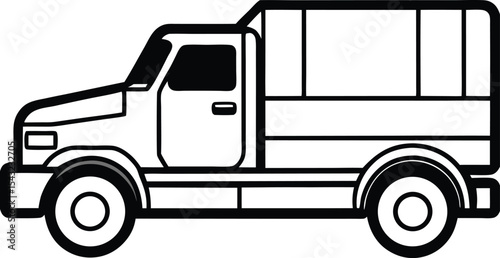 truck isolated on white background