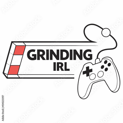 Grinding irl game controller graphic design