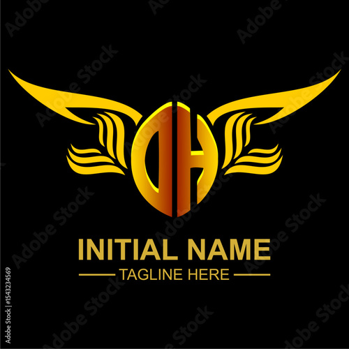 OH Golden Wing Emblem Logo