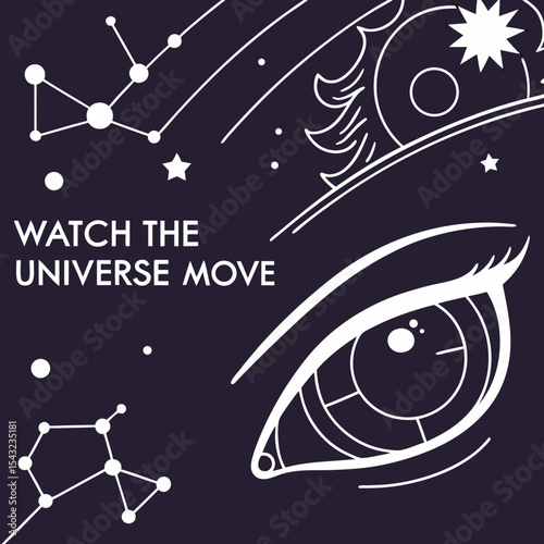 Watch the universe move celestial eye cosmic art