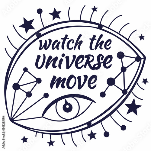 Watch the universe move eye cosmic stars design