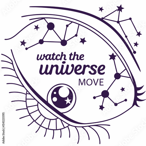 Watch the universe move celestial eye design