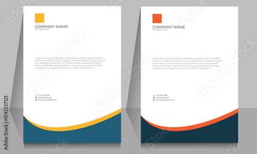 Professional corporate letterhead templates