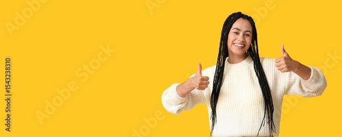 Happy African-American woma...