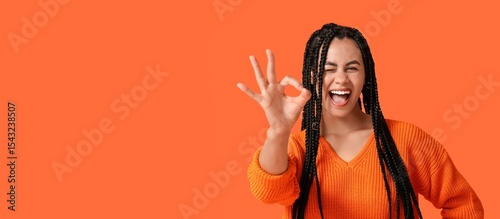 Happy African-American woma...